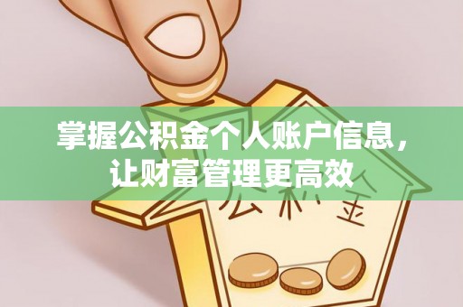 北投掌握公积金个人账户信息，让财富管理更高效