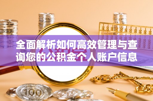 北投全面解析如何高效管理与查询您的公积金个人账户信息