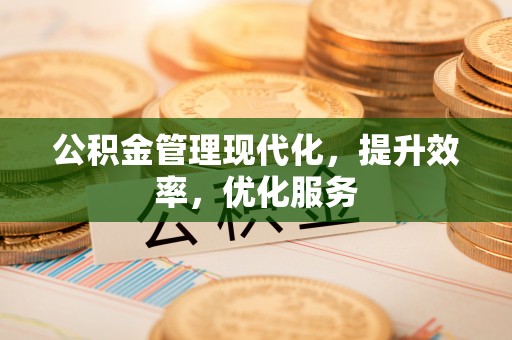 北投公积金管理现代化，提升效率，优化服务
